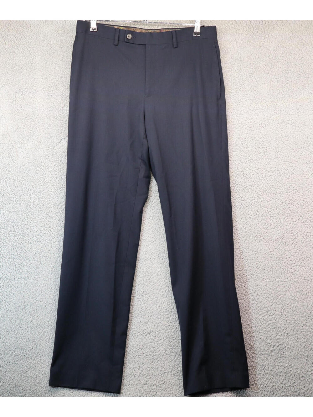 LRL Dress Pants Men 40x30  Blue UltraFlex Suit Trouser
